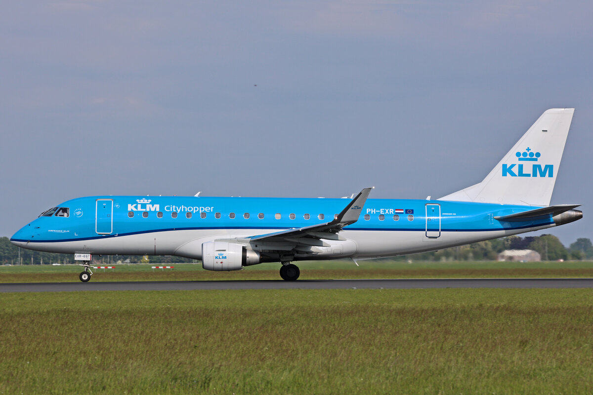 KLM Cityhopper, PH-EXR, Embraer ERJ-175STD, msn: 17000697, 20.Mai 2023, AMS Amsterdam, Netherlands.