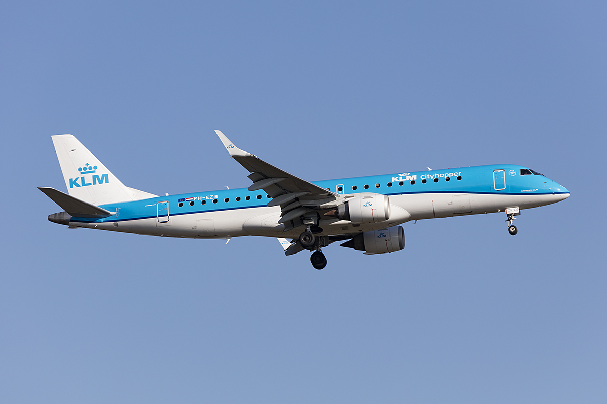 KLM - Cityhopper, PH-EZB, Embraer, 190LR, 07.04.2018, FRA, Frankfurt, Germany 



