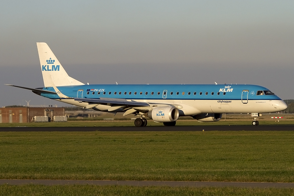 KLM - Cityhopper, PH-EZK, Embraer, 190LR, 06.10.2013, AMS, Amsterdam, Netherlands 




