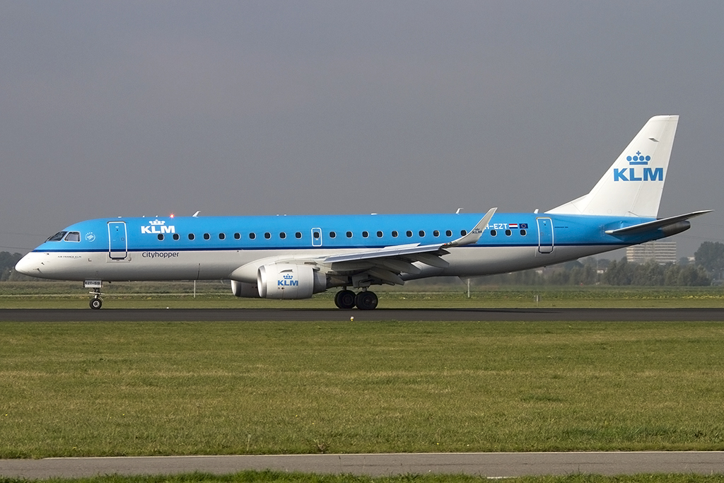 KLM - Cityhopper, PH-EZT, Embraer, 190LR, 07.10.2013, AMS, Amsterdam, Netherlands 





