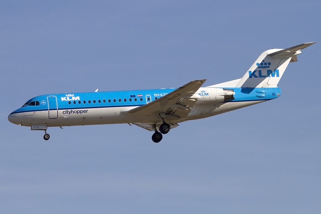 KLM - Cityhopper, PH-KZF, Fokker, F70, 16.08.2013, FRA, Frankfurt, Germany



