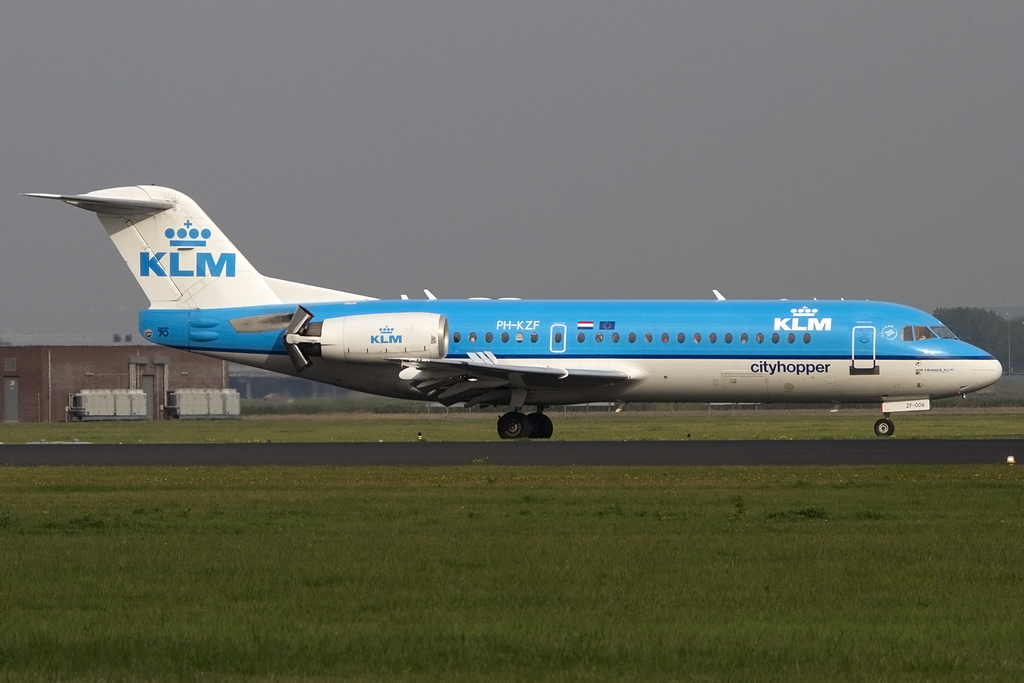 KLM - Cityhopper, PH-KZF, Fokker, F-70, 07.10.2013, AMS, Amsterdam, Netherlands 



