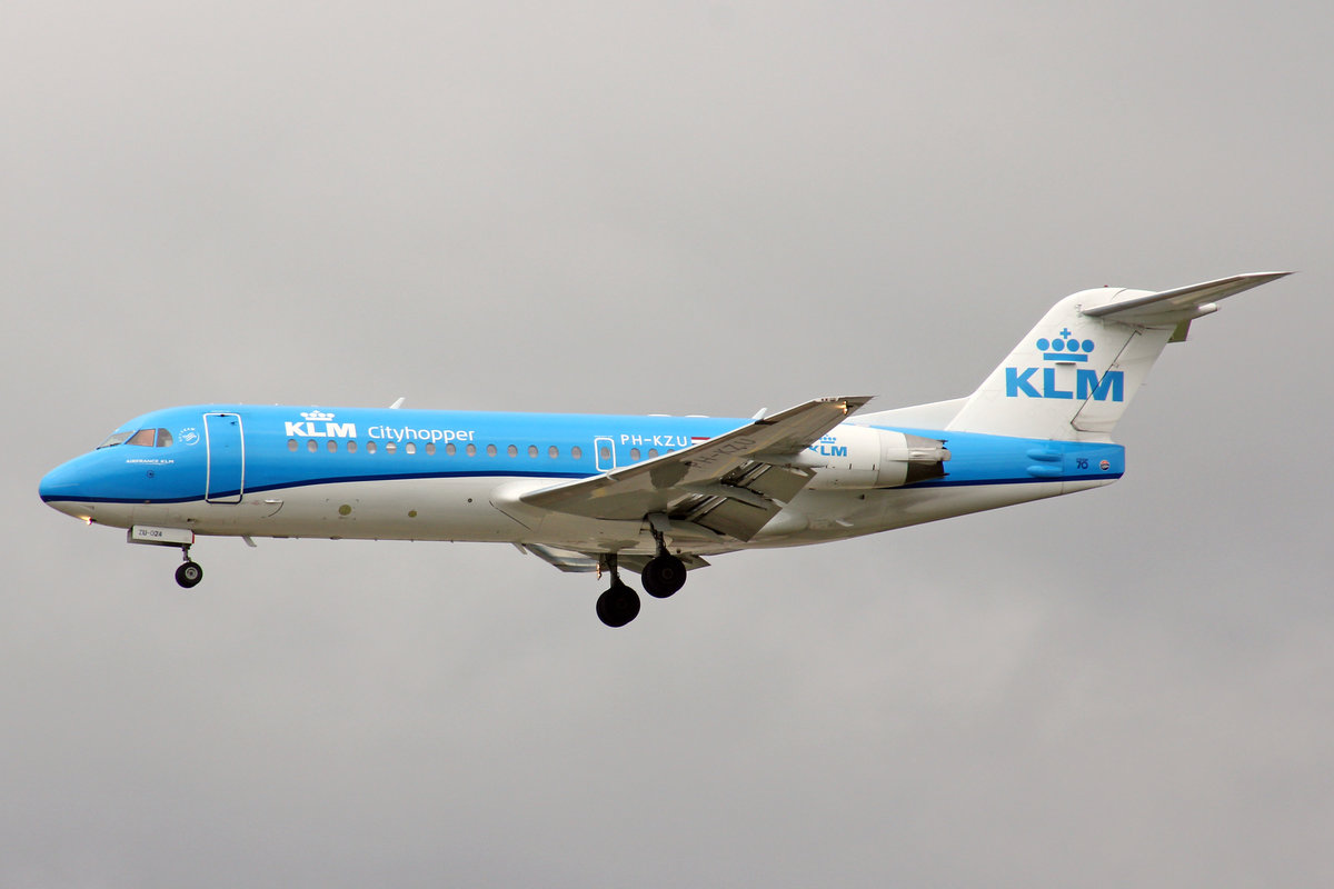 KLM Cityhopper, PH-KZU, Fokker 70, 19.Mai 2017, FRA Frankfurt am Main, Germany.
