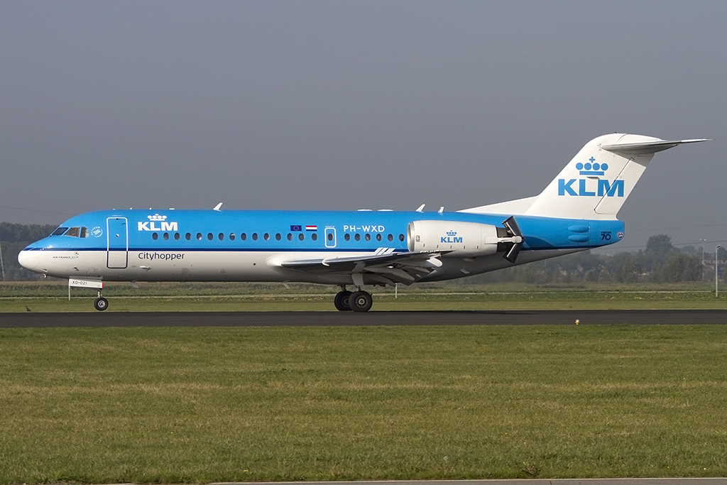 KLM - Cityhopper, PH-WXD, Fokker, F-70, 07.10.2013, AMS, Amsterdam, Netherlands 



