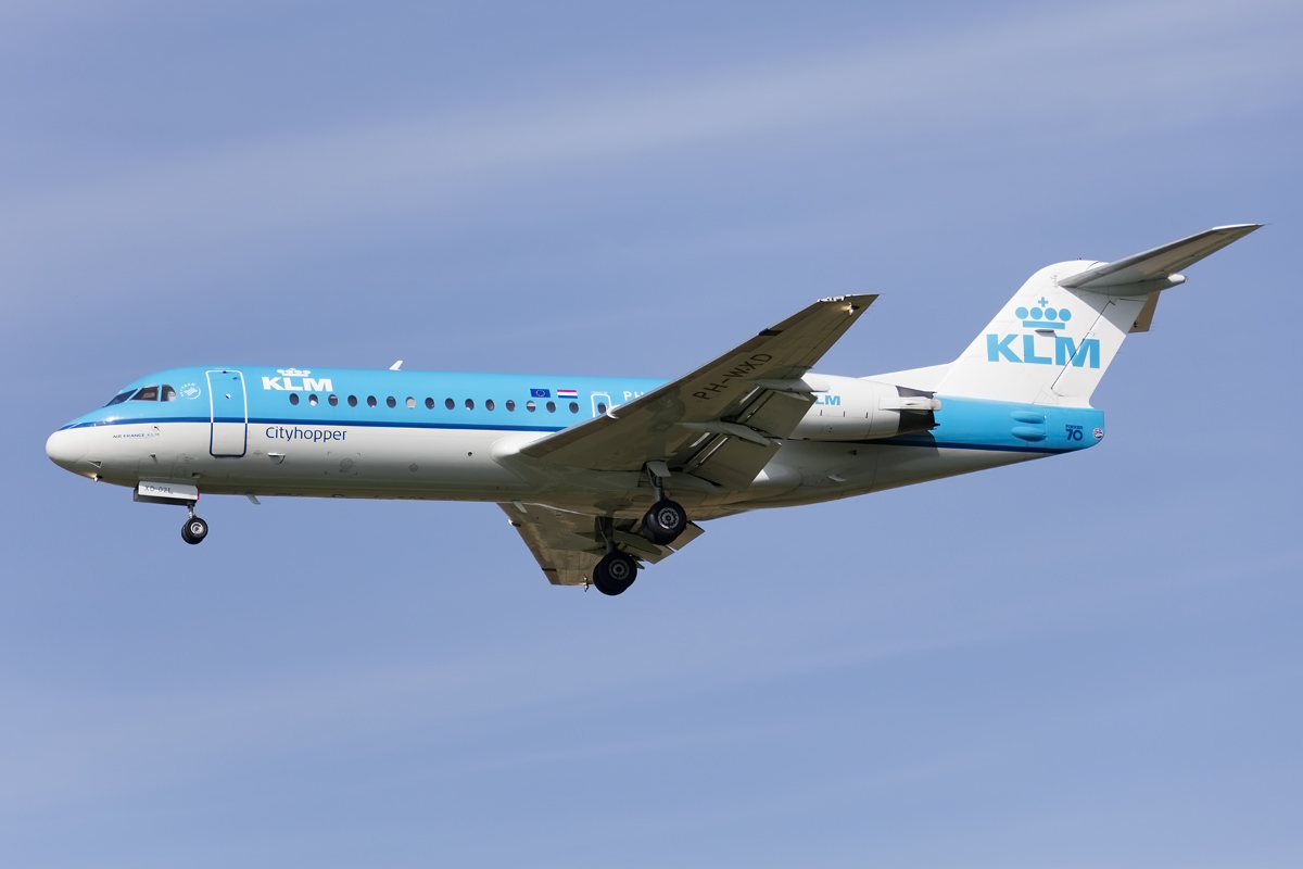 KLM Cityhopper, PH-WXD, Fokker, F-70, 18.05.2016, BSL, Basel, Switzerland



