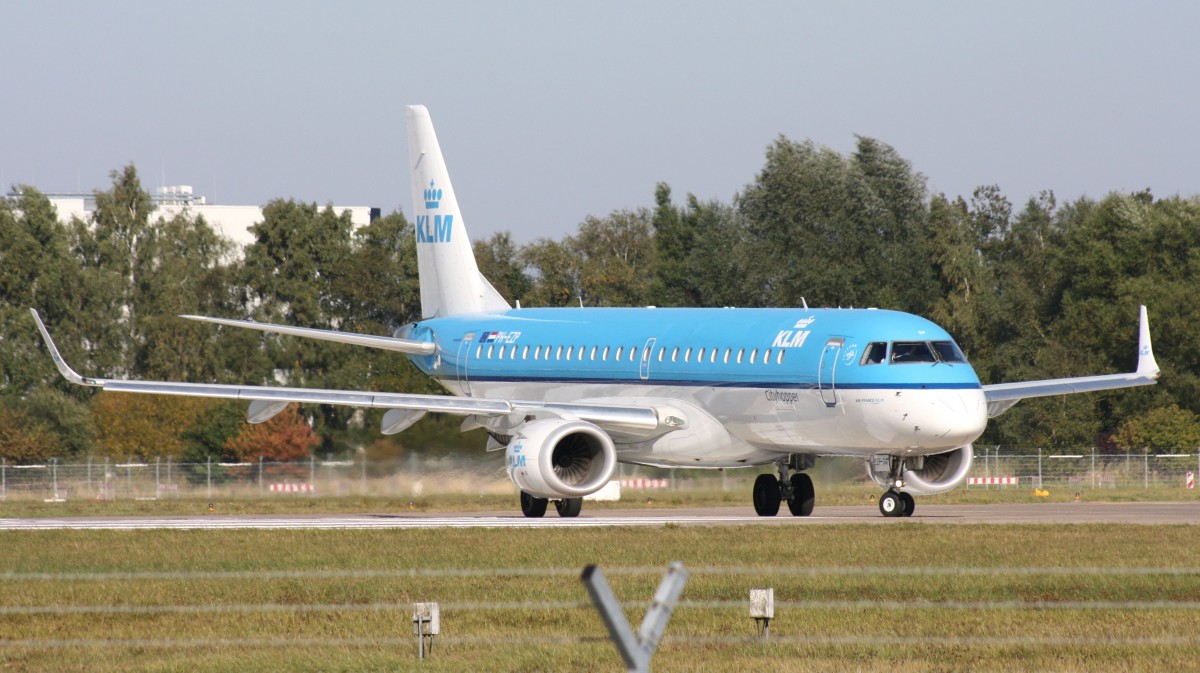 KLM Cityhopper,PH-EZP.(c/n19000347),Embraer ERJ-190-100,03.10.2013,HAM-EDDH,Hamburg,Germany