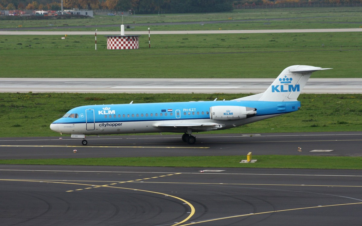 KLM Cityhopper,PH-KZT,(c/n 11541),Fokker F70, 24.10.2015,DUS-EDDL,Düsseldorf,Germany