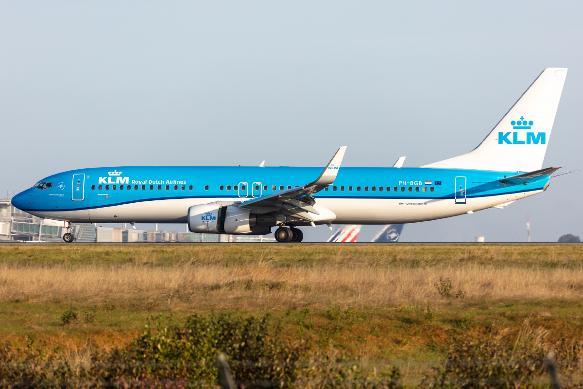 KLM, PH-BGB, Boeing, B737-8K2, 11.10.2021, CDG, Paris, France