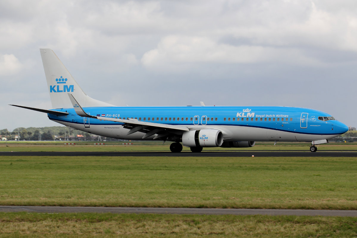 KLM PH-BGB nach der Landung in Amsterdam 21.8.2016