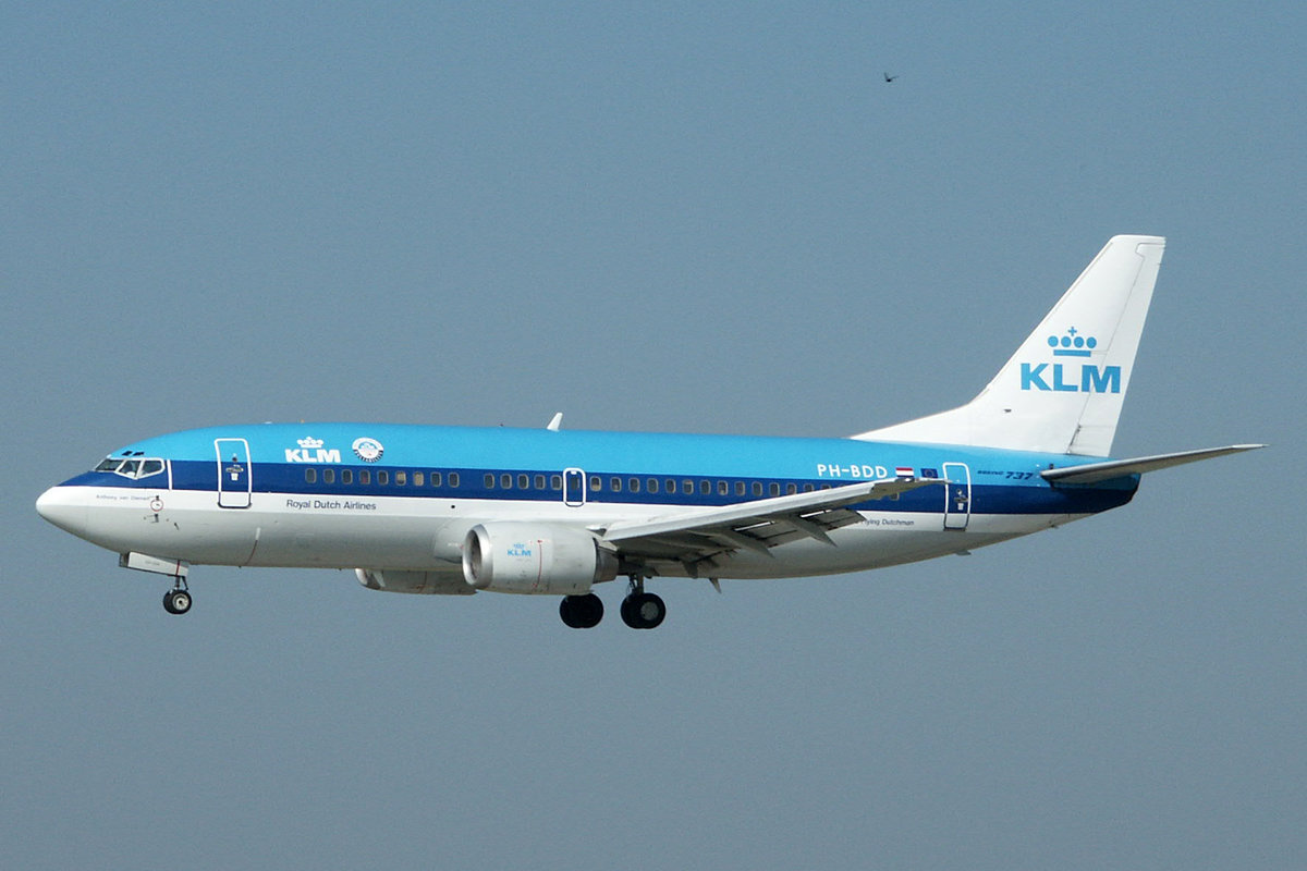 KLM Royal Dutch Airlines, PH-BDD, Boeing 737-306,  Anthony van Diemen , 26.Juni 2002, ZRH Zürich, Switzerland.