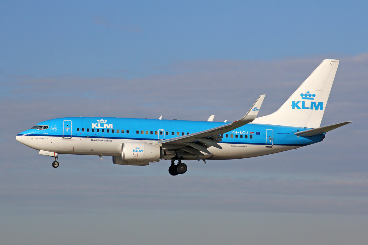 KLM Royal dutch Airlines, PH-BGU, Boeing 737-7K2 (W), 28.April 2016, ZRH Zürich, Switzerland.