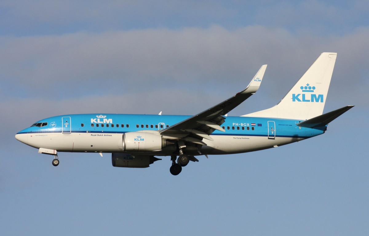 KLM Royal Dutch Airlines,PH-BGX,(c/n38635),Boeing 737-7K2(WL),12.01.2014,HAM-EDDH,Hamburg,Germany