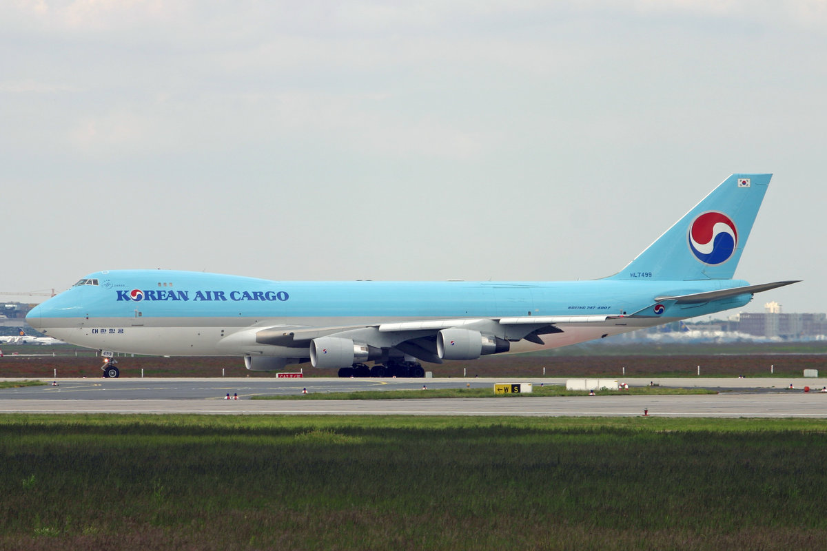Korean Air Cargo, HL7499, Boeing 747-4B5ERF, msn: 33517/1340, 19.Mai 2005, FRA Frankfurt, Germany.