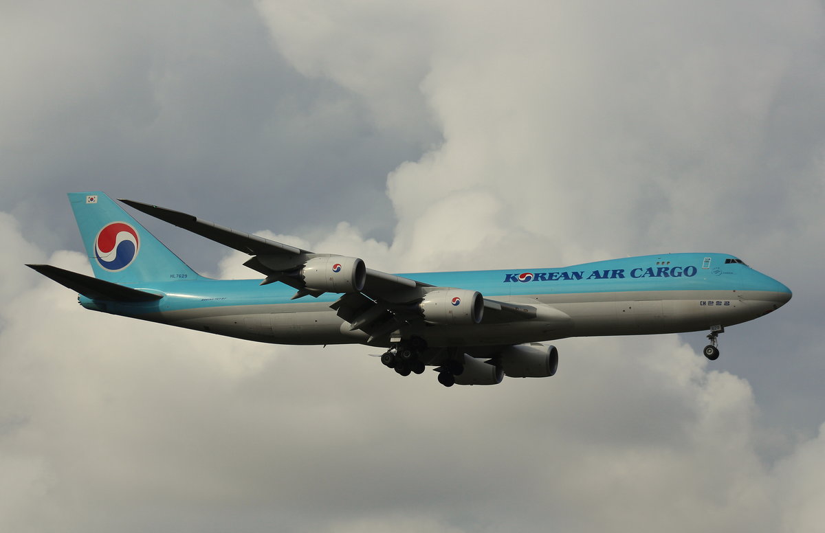 Korean Air Cargo, HL7629, (c/n 37657),Boeing 747-8B5F,09.10.2016, FRA-EDDF, Frankfurt, Germany 