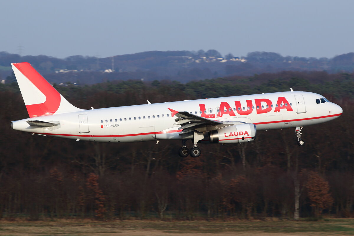 Lauda Europe, 9H-LOM, Airbus A320-232. Köln-Bonn (EDDK), 13.02.2022.