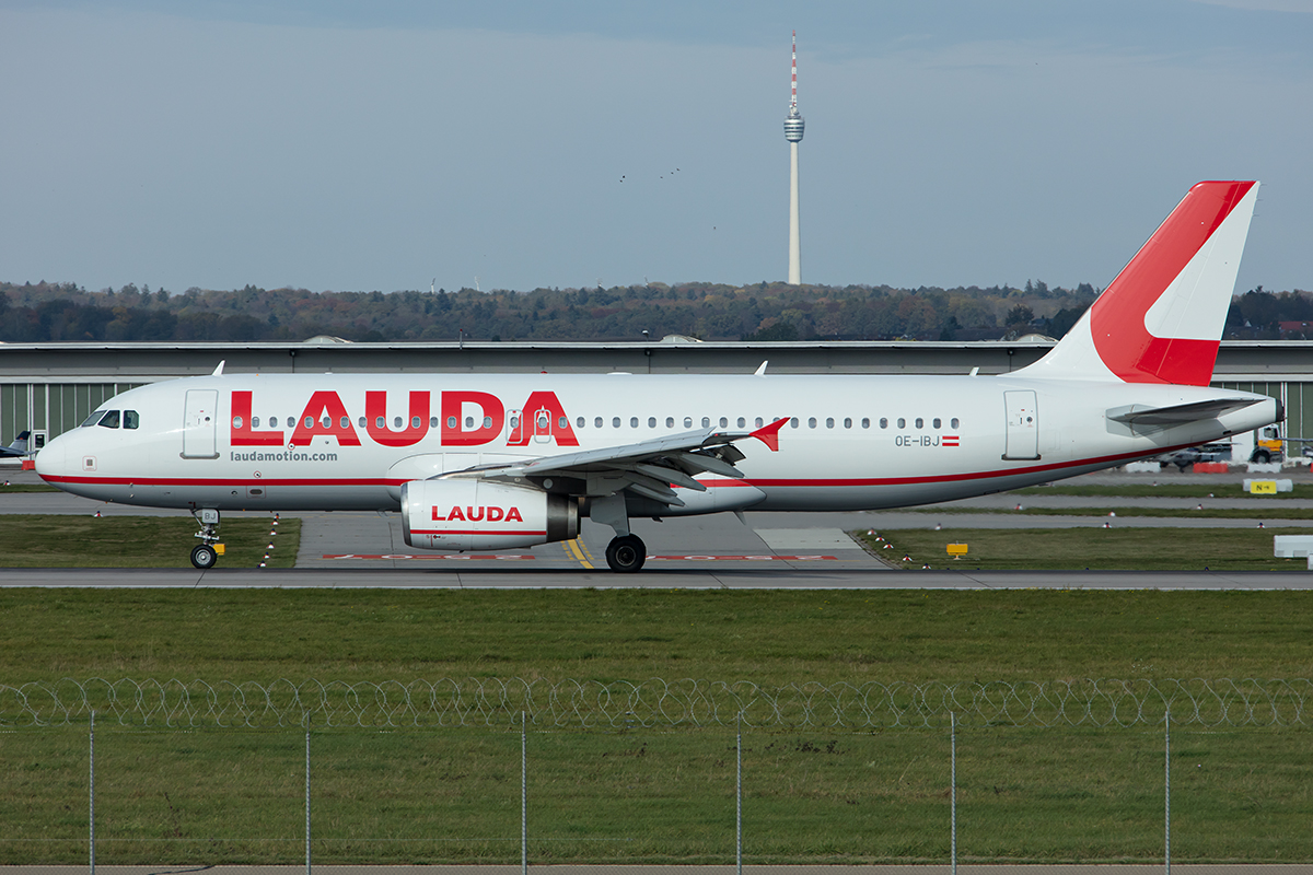 LaudaMotion, OE-IBJ, Airbus, A320-232, 27.10.2019, STR, Stuttgart, Germany



