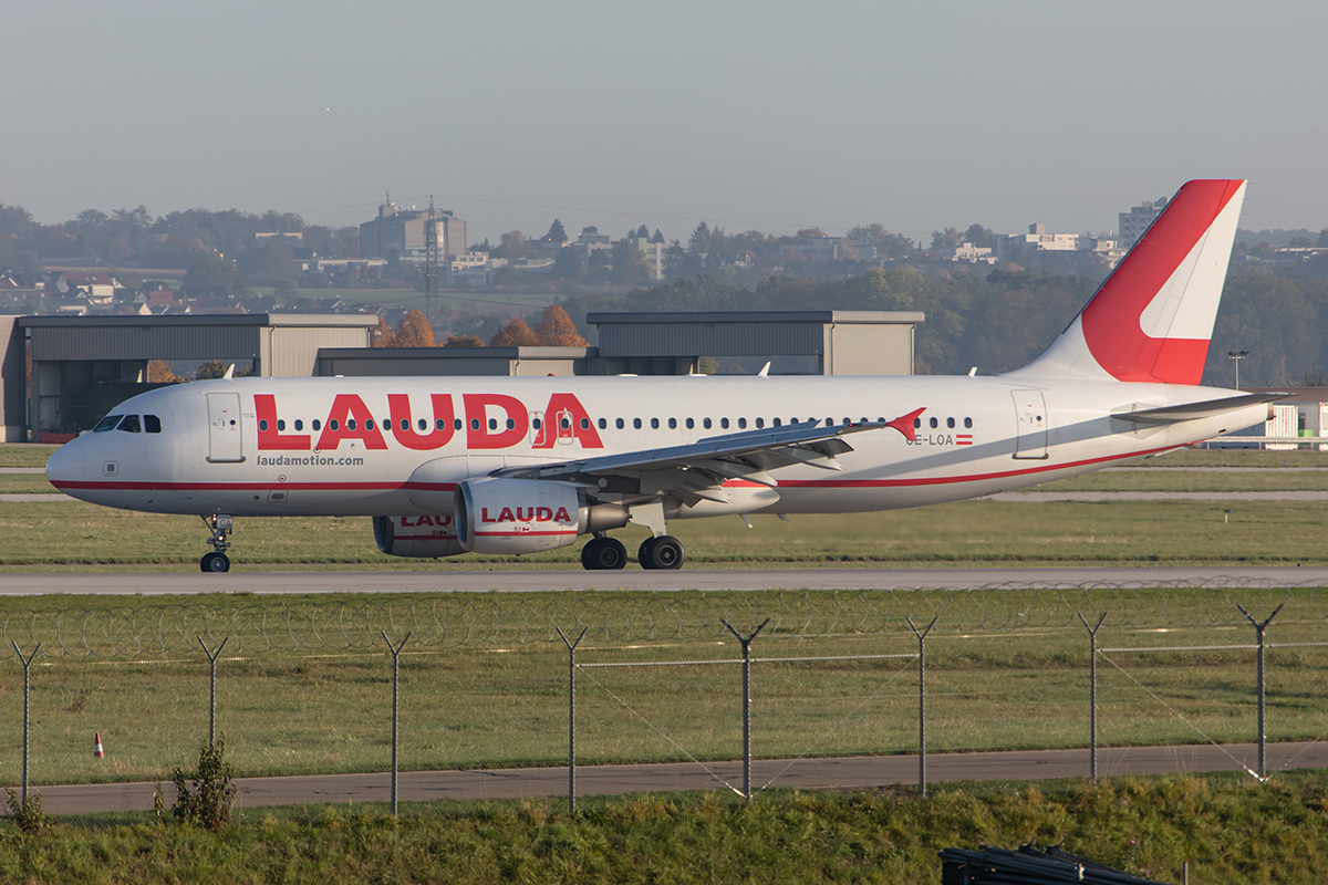 LaudaMotion, OE-LOA, Airbus, A320-214, 15.10.2019, STR, Stuttgart, Germany


