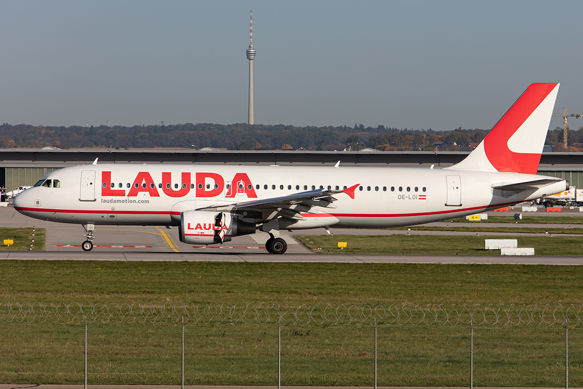 LaudaMotion, OE-LOI, Airbus, A320-214, 15.10.2019, STR, Stuttgart, Germany



