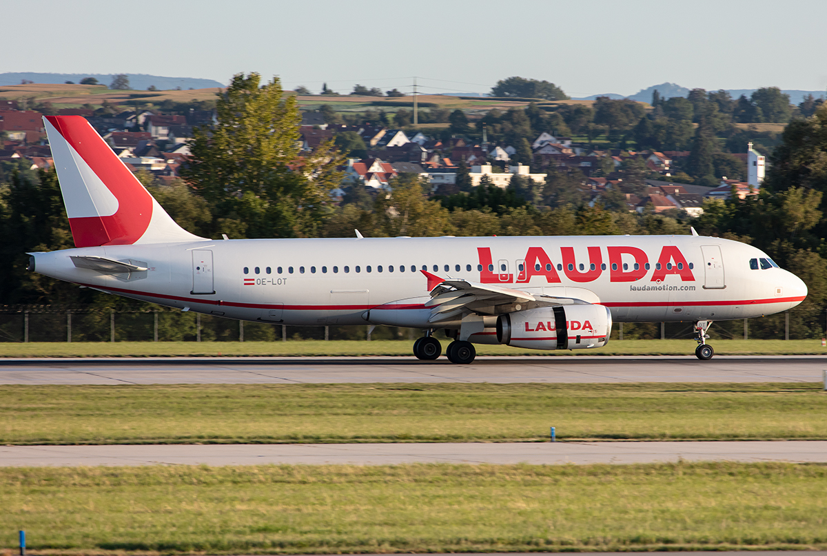LaudaMotion, OE-LOT, Airbus, A320-232, 12.09.2019, STR, Stuttgart, Germany

