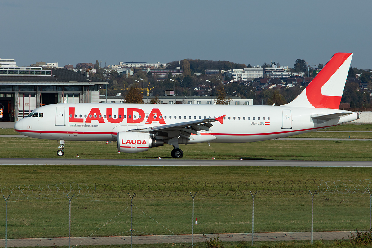 LaudaMotion, OE-LOU, Airbus, A320-214, 27.10.2019, STR, Stuttgart, Germany





