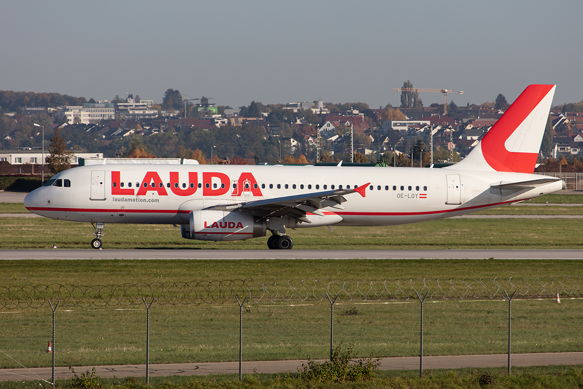 LaudaMotion, OE-LOY, Airbus, A320-232, 15.10.2019, STR, Stuttgart, Germany



