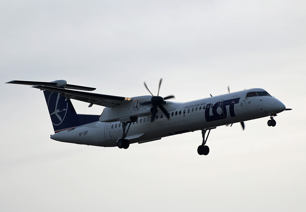 LOT, DHC-8-402Q, SP-EQF, TXL, 15.02.2020