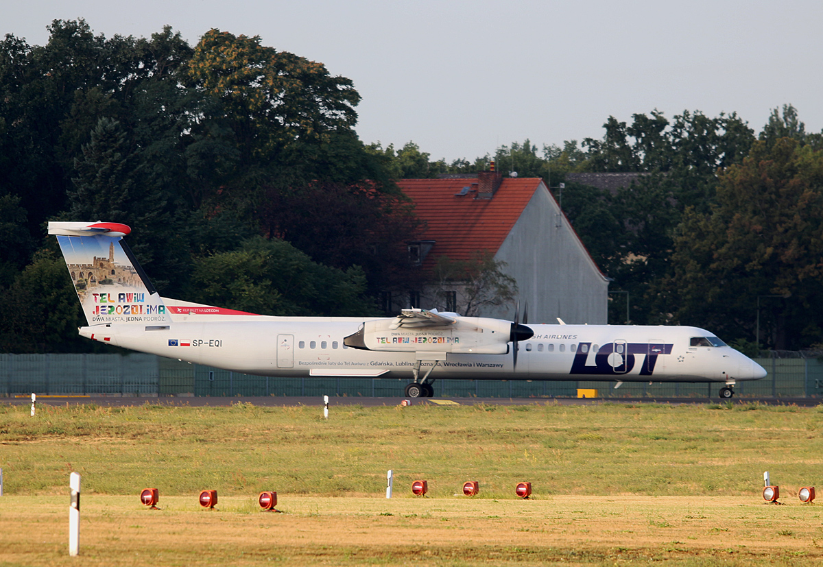 LOT, DHC-8-402Q, SP-EQI, TXL, 01.09.2019