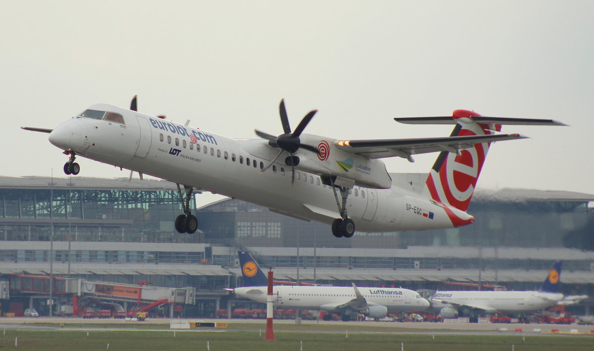 LOT Polish Airlines, SP-EQC,MSN 4408,De Havilland Canada DHC8-402Q Dash 8,03.05.2017, HAM-EDDH, Hamburg, Germany (Sticker: lubuskie.pl) 