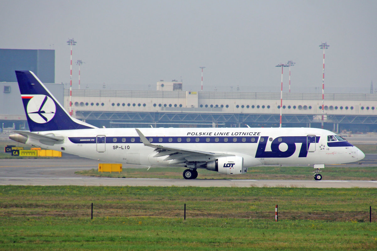 LOT Polish Airlines, SP-LIO, Embraer ERJ-175LR, msn: 17000321, 16.Oktober 2018, MXP Milano-Malpensa, Italy.