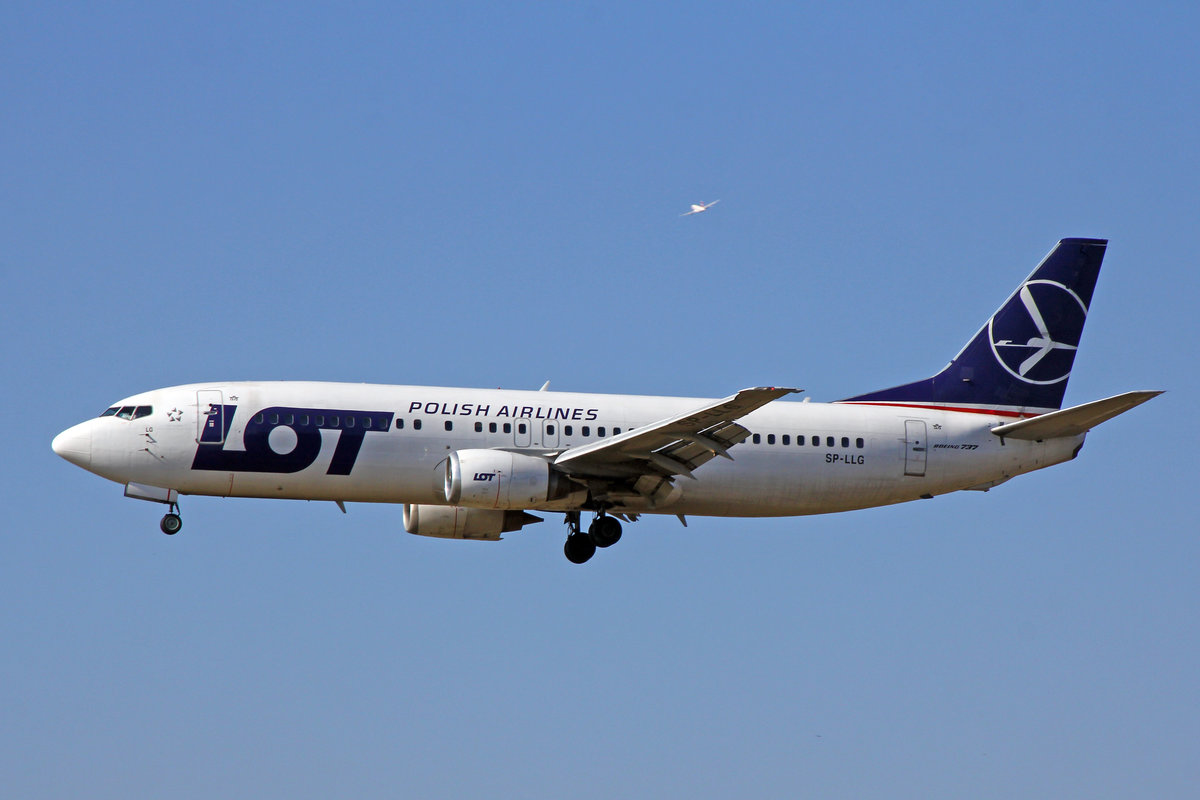 LOT Polish Airlines, SP-LLG, Boeing 737-45D, msn: 28753/2895, 24.März 2018, ZRH Zürich, Switzerland.