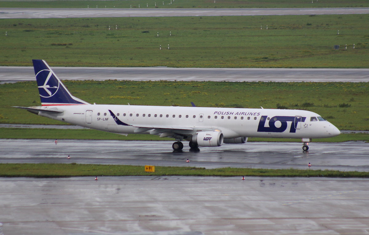 LOT Polish Airlines, SP-LNF, MSN 190000596, Embraer ERJ190-200LR, 08.10.2017, DUS-EDDL, Düsseldorf, Germany 