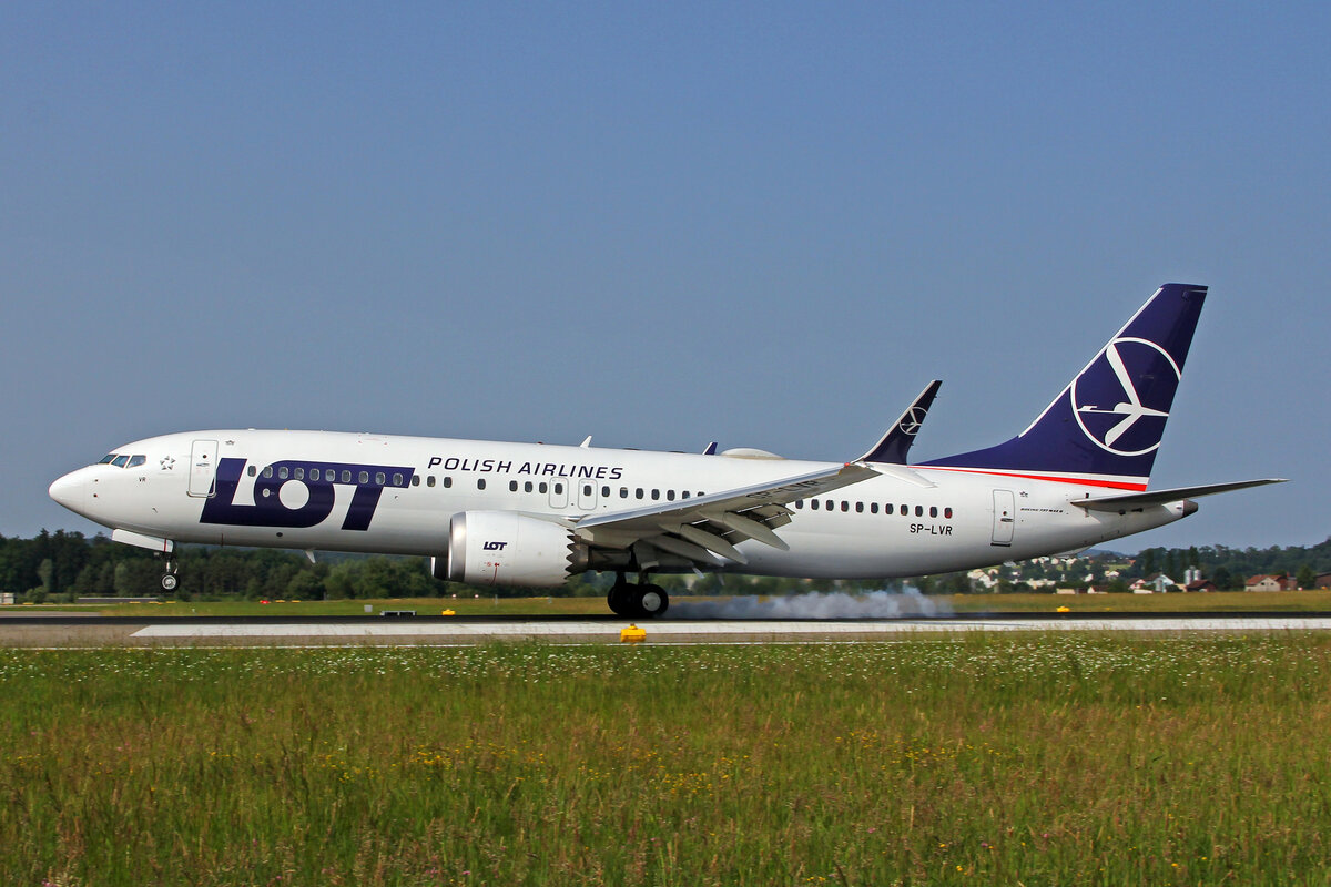 LOT Polish Airlines, SP-LVR, Boeing B737-8MAX, msn: 62533/7722, 09.Juni 2025, ZRH Zürich, Switzerland.