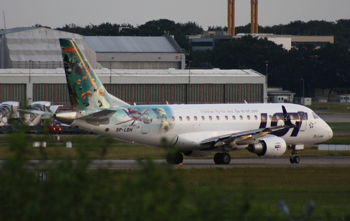 LOT Polish Airlines,SP-LDH,(c/n 17000069),Embraer ERJ-170-100,06.08.2014,HAM-EDDH,Hamburg,Germany(livery:Disney`s Planes 2)