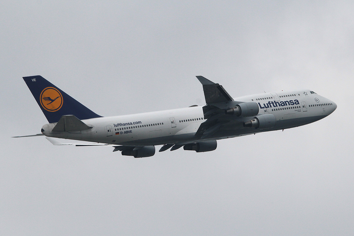 Luftansa B 747-430 D-ABVE  Potsdam  beim Start in Frankfurt am 10.06.2013