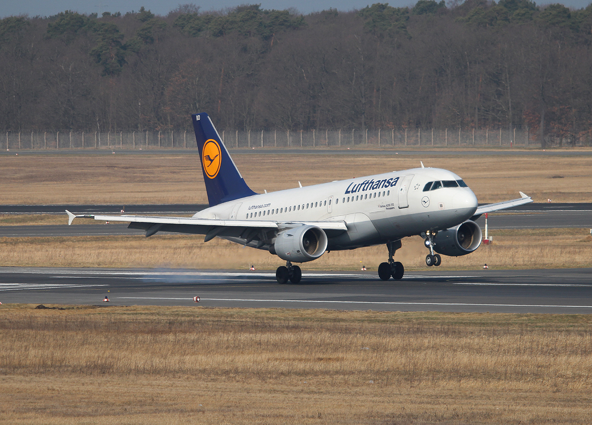 Lufthansa A 319-112 D-AIBD  Pirmasens  bei der Landung in Berlin-Tegel am 14.04.2013