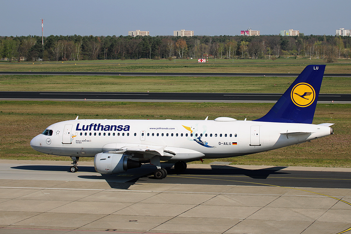 Lufthansa, Airbus A 319-114, D-AILU  Verden , TXL, 19.04.2019