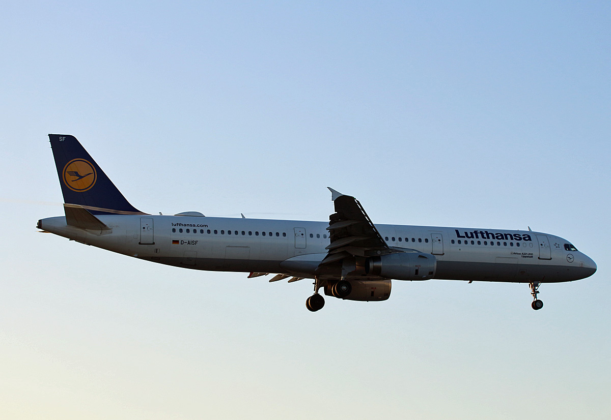 Lufthansa, Airbus A 321-231, D-AISF  Lippstadt , TXL, 05.01.2020