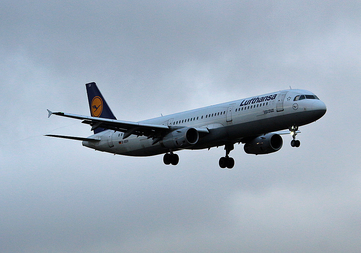 Lufthansa, Airbus A 321-231, D-AISV  Bingen am Rhein , TXL, 19.11.2017