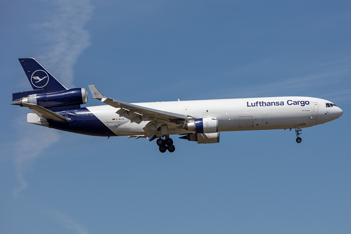 Lufthansa Cargo, D-ALCA, McDonnell Douglas, MD11F, 27.04.2021, FRA, Frankfurt, Germany