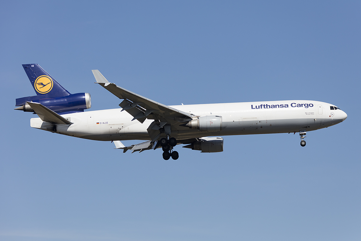 Lufthansa - Cargo, D-ALCE, McDonnell Douglas, MD11F, 07.04.2018, FRA, Frankfurt, Germany 


