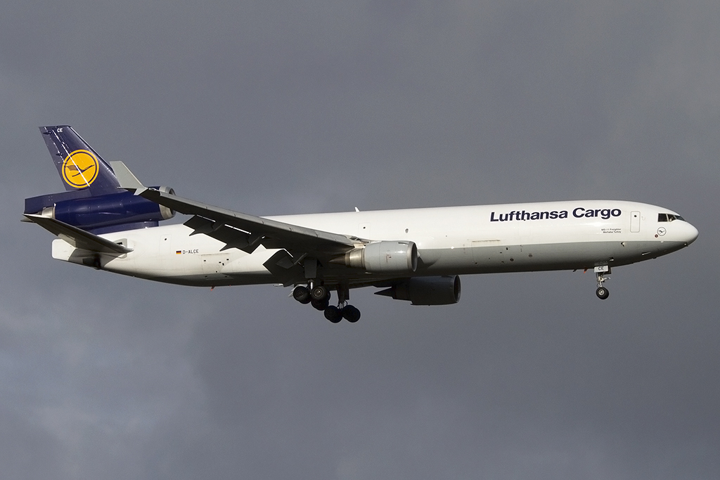 Lufthansa - Cargo, D-ALCE, McDonnell Douglas, MD11F, 08.02.2015, FRA, Frankfurt, Germany 





