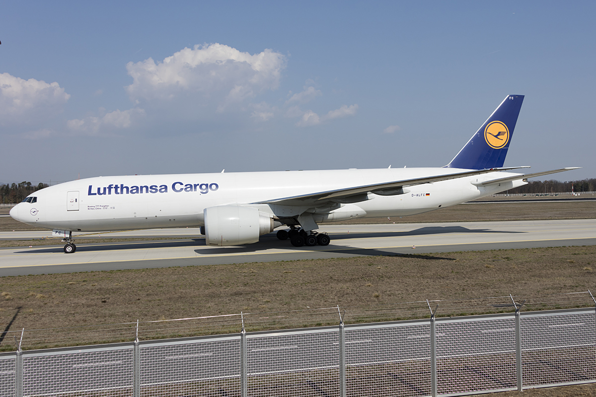 Lufthansa - Cargo, D-ALFC, Boeing, B777-FBT, 31.03.2019, FRA, Frankfurt, Germany 




