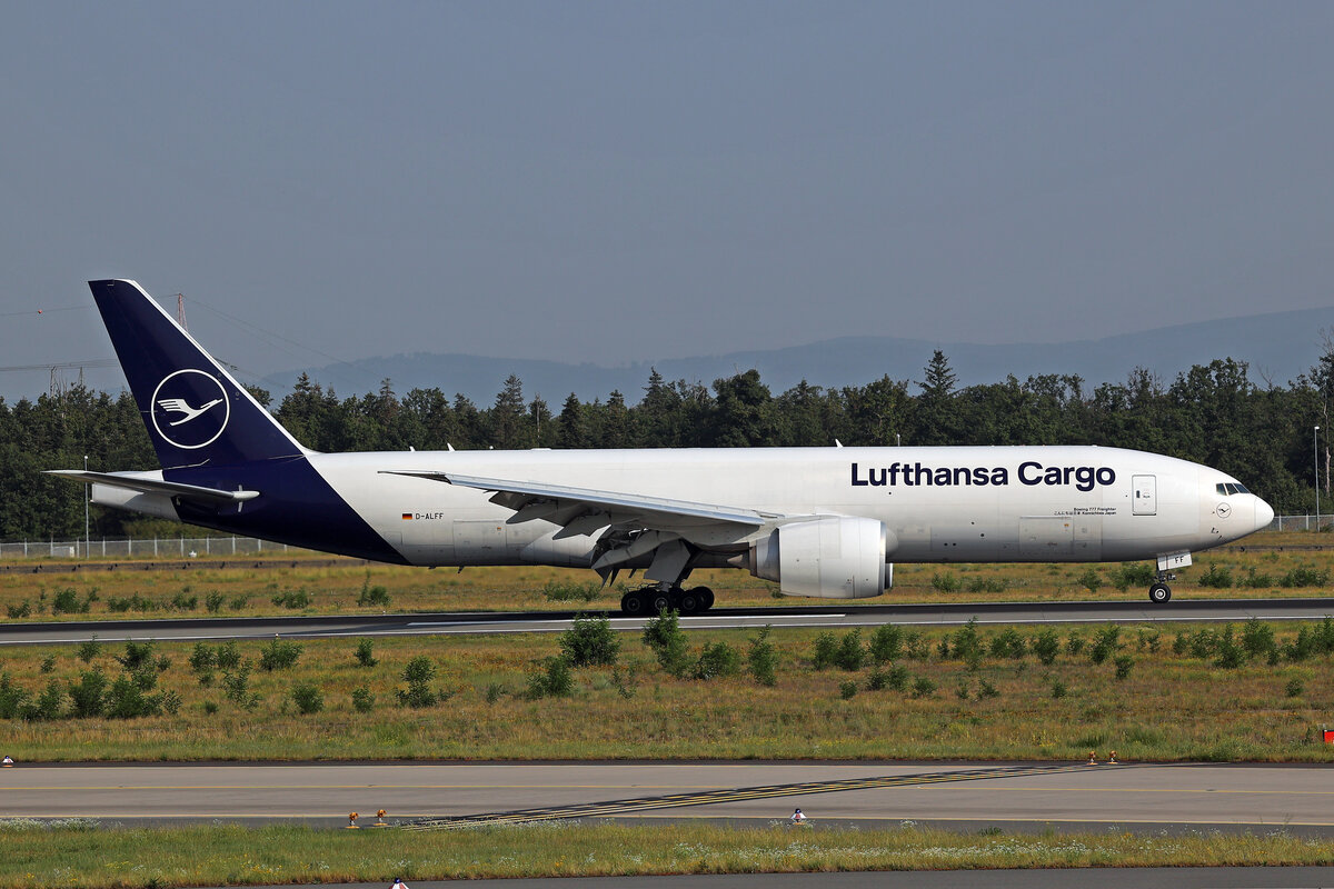 Lufthansa Cargo, D-ALFF, Boeing B777-FBT, msn: 66089/1591,  Konnichiwa Japan , 15.August 2025, FRA Frankfurt, Germany.
