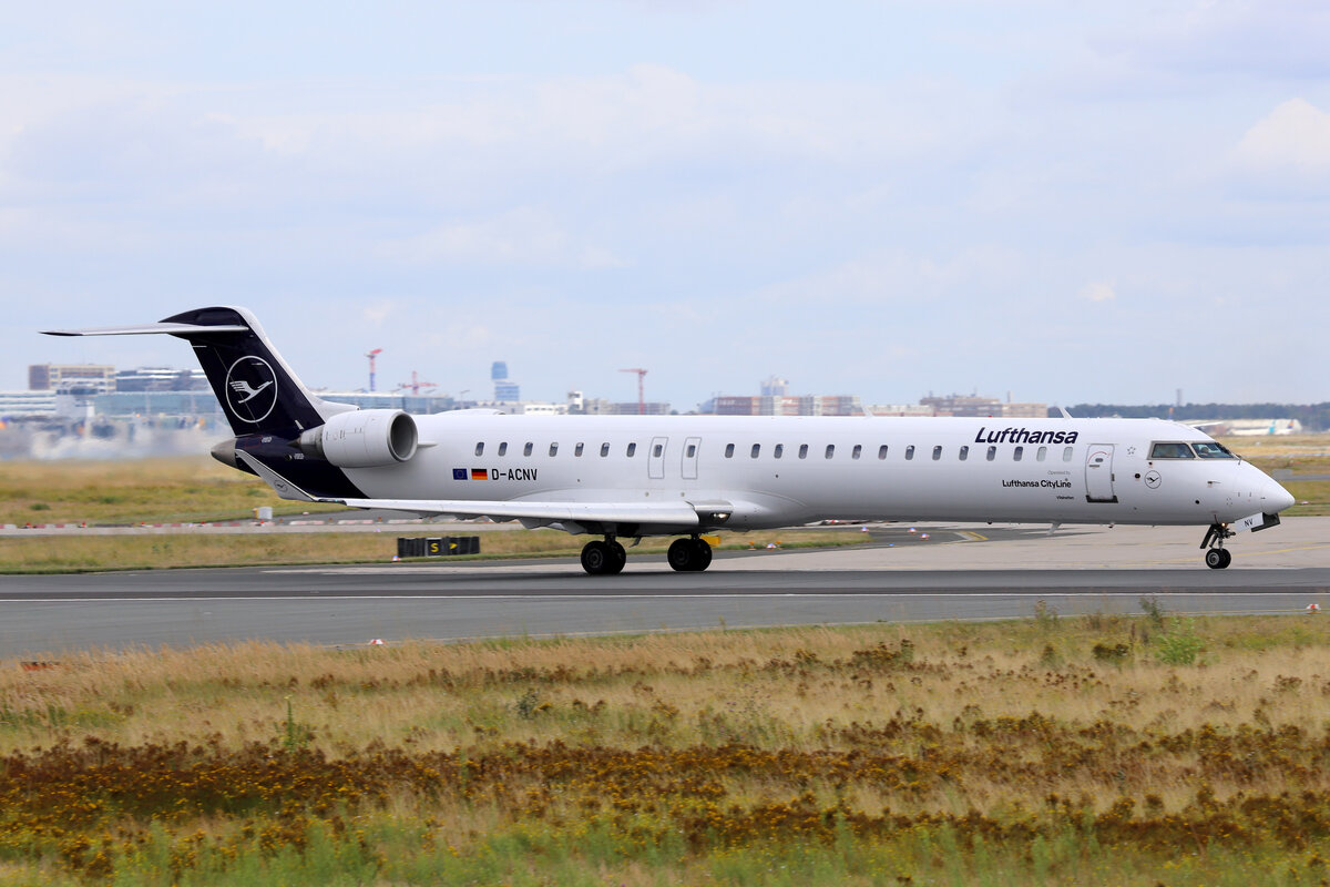 Lufthansa CityLine (CL-CLH), D-ACNV  Vilshofen , Bombardier, CRJ-900 (CL-6002D24) / neue CL-Lkrg., 08.08.2021, EDDF-FRA, Frankfurt, Germany