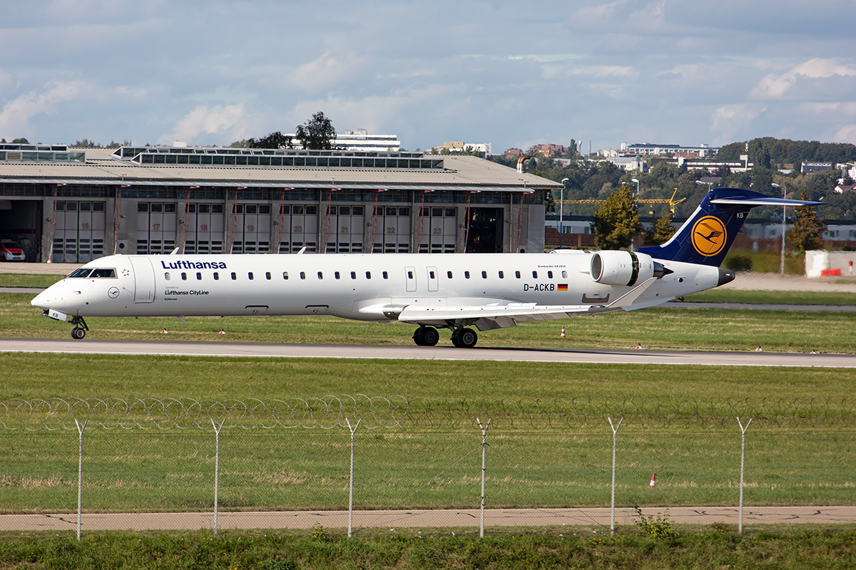 Lufthansa - CityLine, D-ACKB, Bombardier, CRJ-900, 12.09.2019, STR, Stuttgart, Germany


