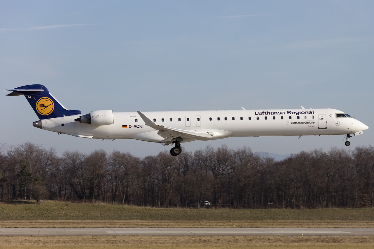 Lufthansa - CityLine, D-ACKI, Bombardier, CRJ-900, 26.12.2015, BSL, Basel, Switzerland 



