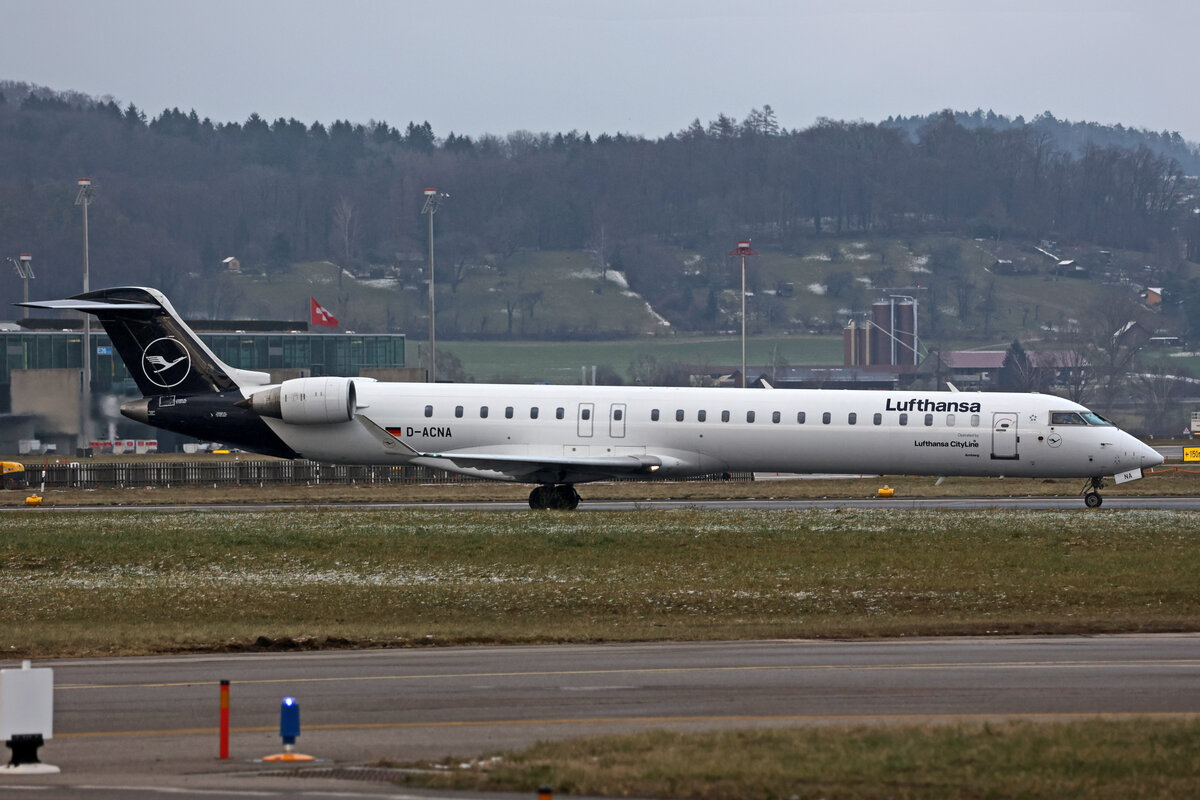 Lufthansa CityLine, D-ACNA, Bombardier CRJ-900LR, msn: 15229,  Amberg , 15.Januar 2024, ZRH Zürich, Switzerland.