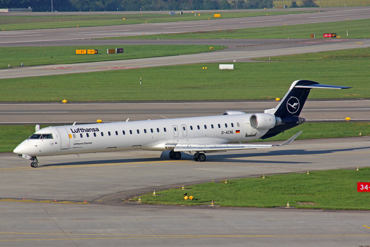 Lufthansa CityLine, D-ACNL, Bombardier CRJ-900LR, msn: 15252,  Landsberg am Lech , 04.September 2021, ZRH Zürich, Switzerland.