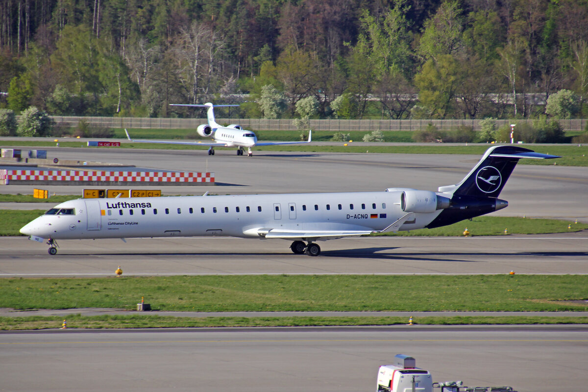 Lufthansa CityLine, D-ACNQ, Bombardier CRJ-900LR, msn: 15260, 18.April 2022, ZRH Zürich, Switzerland.