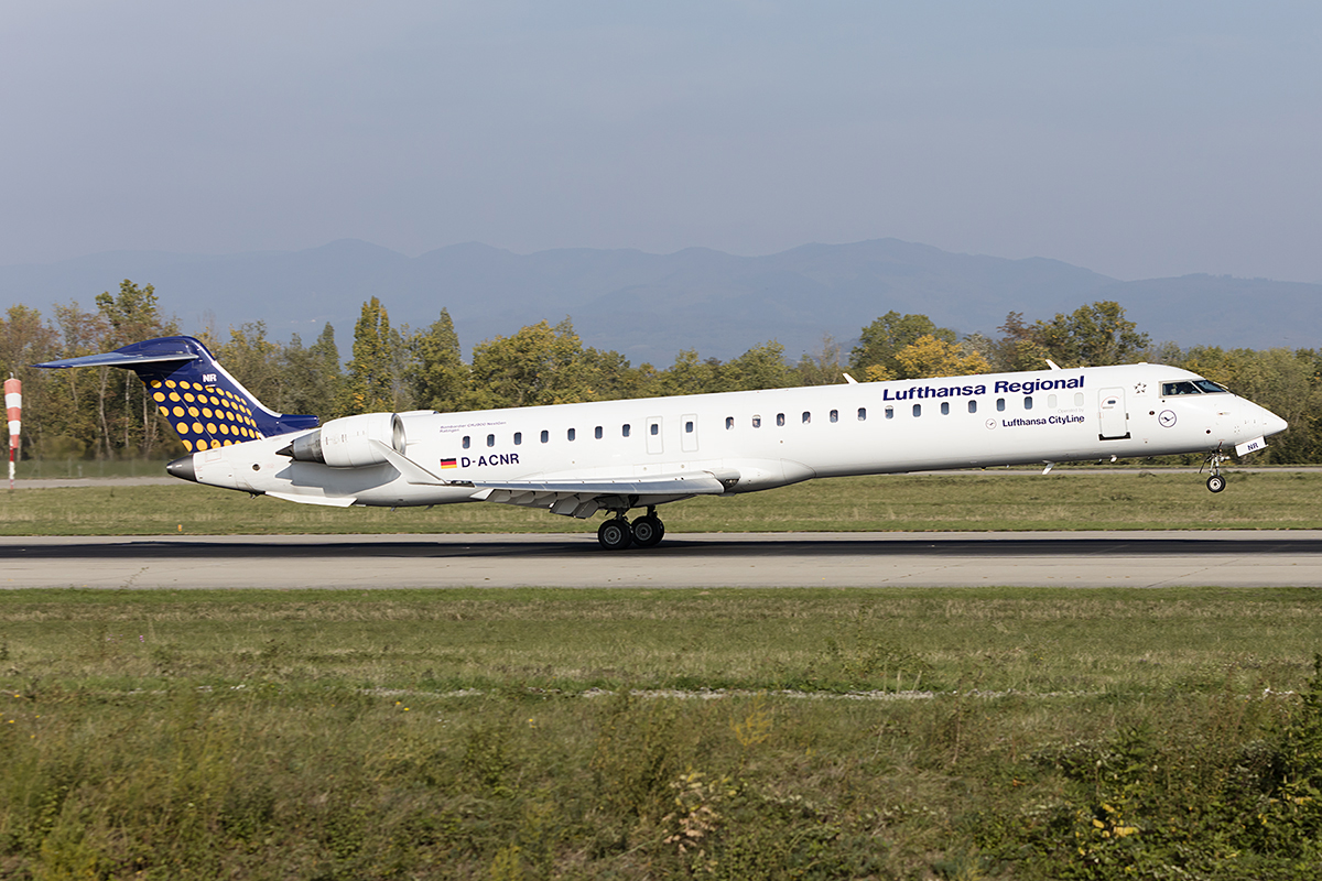 Lufthansa CityLine, D-ACNR, Bombardier, CRJ-900, 09.10.2018, BSL, Basel, Switzerland 


